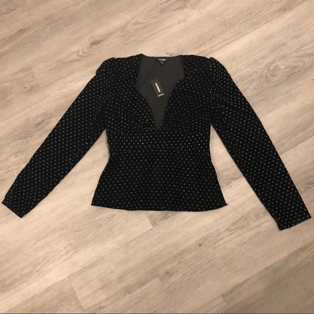 Black Velvet Top